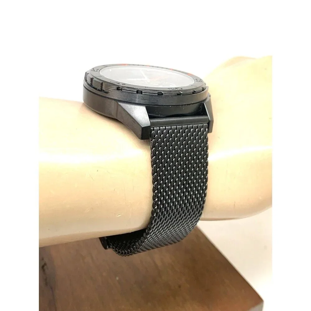 Hugo Boss Men's Watch 1530289 Quartz Black Dial Mesh Stainless Steel 44mm